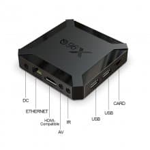 X96Q 4K IPTV Box France Arabic French Smart TV Box Android 9.0 Allwinner H313 2.4Ghz WiFi Smart IPTV Set top Box With 1 Year Code IPTV Subscription