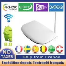 Leadcool Q1304 Iptv Box France Arabic French With 1 Year QHDTV Code IPTV Subscription Android 9.0 tv box 2GB 16GB iptv box