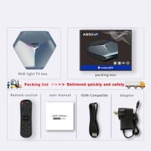 A95XF4 Android 10.0 IPTV BOX France Arabic French Smart tv box Amlogic S905X4 support 2.4G/5G Wifi bluetooth 4.1 media player 4K 2G 16G Android IPTV BOX With 1 Year Code IPTV Subscription