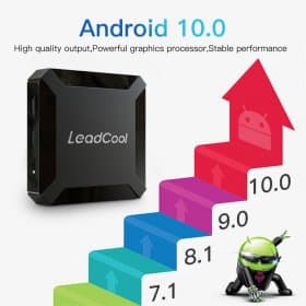 LEADCOOLH313 4K HDR Android TV Box Android 10.0 Allwinner H313 HDR Smart TV Media Box Free Shipping from France