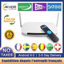 Leadcool Q9 IPTV France Arabic French IPTV Box 4K Medai Player Amlogic S905W Android 9.0 Smart TV Set top Box With 1 Year Code IPTV Subscription