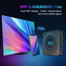 2022 X96X4 4gb 64gb Amlogic S905X4 Tv Box Android 11 2.4G/5G Wifi Smart Tv Box Android Wifi 1000M Media Player 8k X96X4 Ship from france