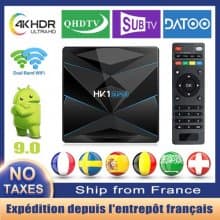 HK1 Super 4K IPTV BOX Arabic French Android 9.0 RK3318 Quad-core 4GB RAM 128G 64G ROM BT 4.0 2.4G/5G Wifi HK1Super Smart iptv france box With 1 Year Code IPTV Subscription