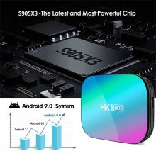 HK1BOX 8K Smart TV BOX Amlogic S905X3 4GB 128GB 64GB media player 2.4G&5Ghz Dual Wifi 1080P HK1 BOX Android 9.0 Set-top Box