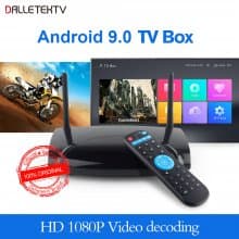 Leadcool R2 Android 9.0 smart tv box media player 4K support 2.4g wifi 1G8G 2G16G Amlogic S905W set-top box Leadcool R2 ship from france