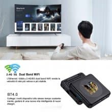 HK1R1 Mini Android 10.0 IPTV BOX Iptv France RK3318 4g 64g 32g Support 2.4G/5G Wifi Cortex-A53 Media Player Ship From France HK1 Box With 1 Year Code IPTV Subscription