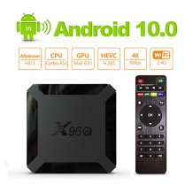 2022 X96Q smart tv box Android 10.0 Allwinner H313 Quad Core support 2.4G Wifi 1GB 8GB 2GB 16GB media player 4K ship from france X96Q