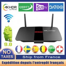 IPTV BOX Leadcool R1 Smart Tv Android 9.0 IPTV France Arabic French Amlogic S905W media player 4K H.265 2.4G Wifi Rom set top box Leadcool R1 With 1 Year QHDTV Code IPTV Subscription