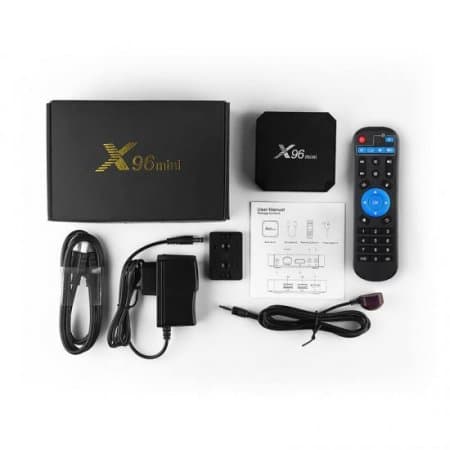 X96 Mini IPTV BOX Android 9.0 Smart TV Box 4K Medai Player X96mini QHDTV IPTV France Arabic French Amlogic S905W 1G 8G 2G 16G Set top Box With 1 Year QHDTV Code IPTV Subscription